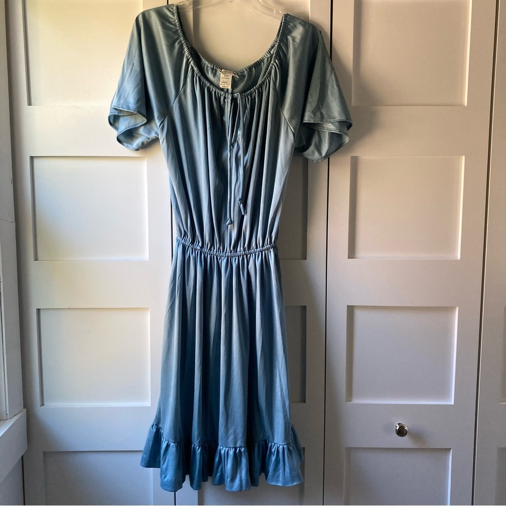 70’s Blue Dress With Flaw